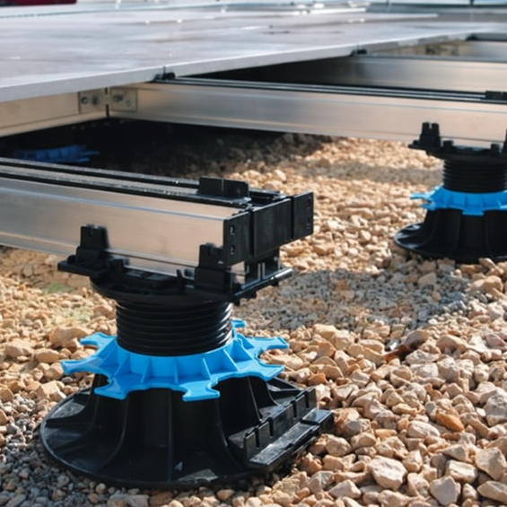 profilé terrasse dalle avec plot